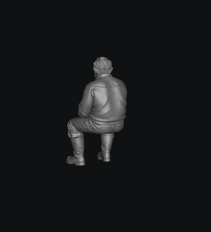 SW5136 Sitting Male Tractor Driver 3