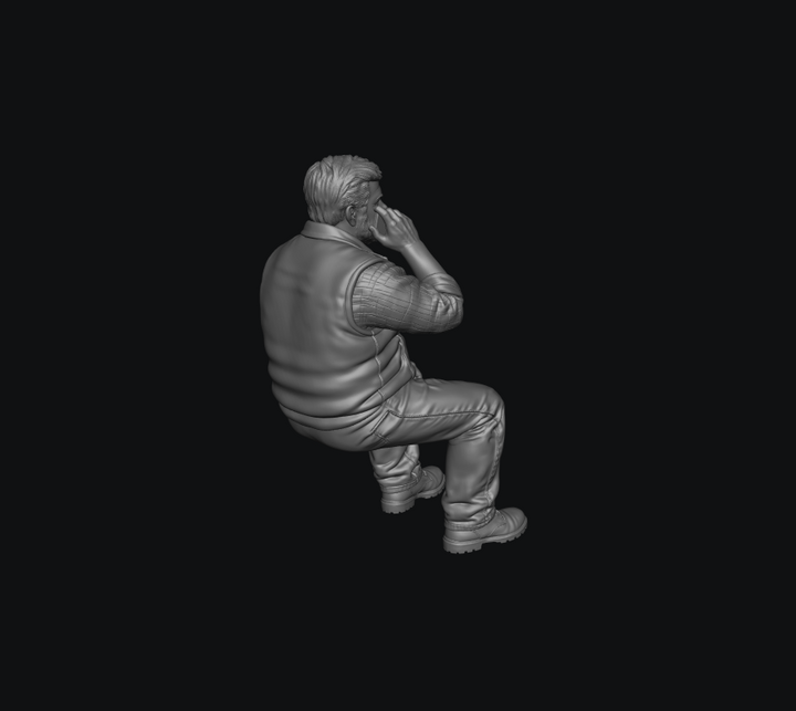 SMF5136 Sitting Male Tractor Driver 4
