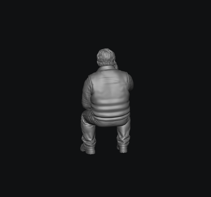 SMF5136 Sitting Male Tractor Driver 4