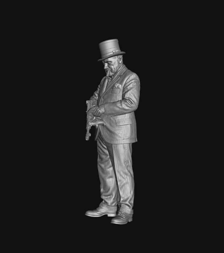 SMF9656 Churchill and Tommy Gun