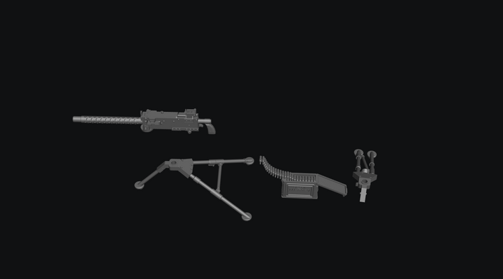 SMFD062 M1919 30 cal Machine Gun and Tripod
