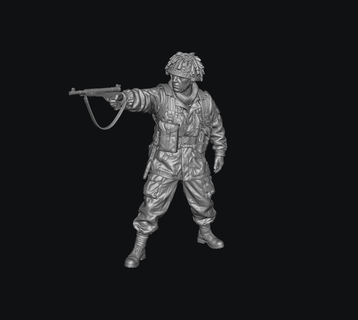 WB-UKP-001 British Paratrooper Officer Standing 1 HD