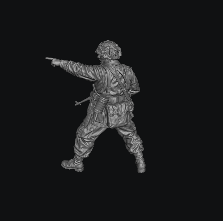 GW-FJ-001 German Paratrooper Officer Standing Pointing