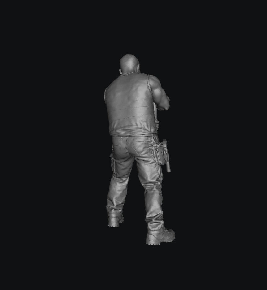 Painted-012 - Trackside Rally Crew - The Barrier Marshal (Male)