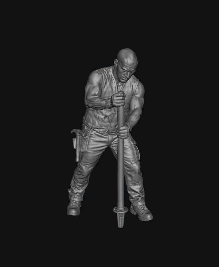 WOSC012 - Trackside Rally Crew - The Barrier Marshal (Male)