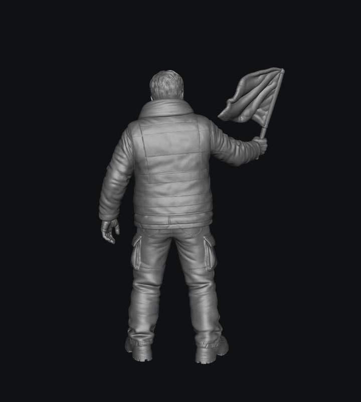 WOSC012 - Trackside Rally Crew - The Veteran Flag Marshal (Male)
