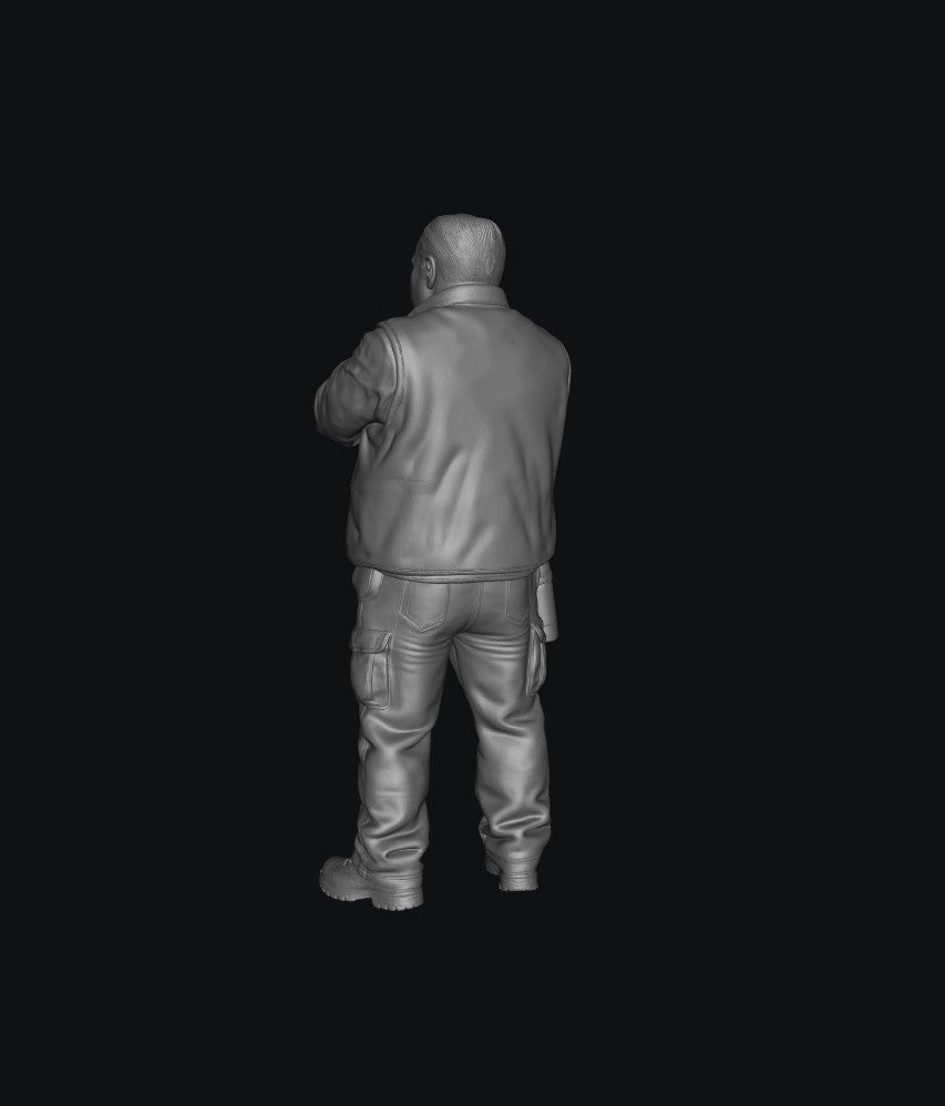 Painted-012 - Trackside Rally Crew - The Veteran Marshal (Male)