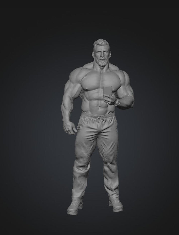 SW9294 Beach Muscle Man with Phone