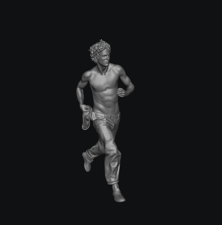 SW9292 Topless Male Running