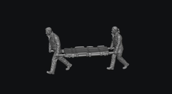 WOSC999 - Trackside Recue Crew - Paramedics with Stretcher