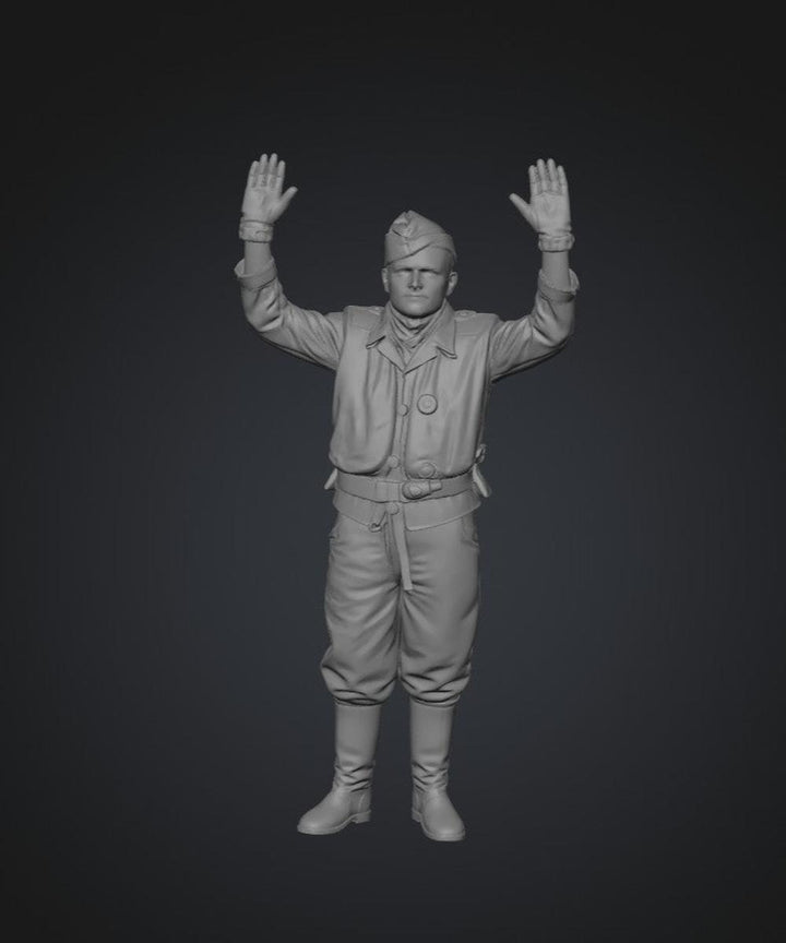 SW5109 WW2 German Pilot Hands Up - POW