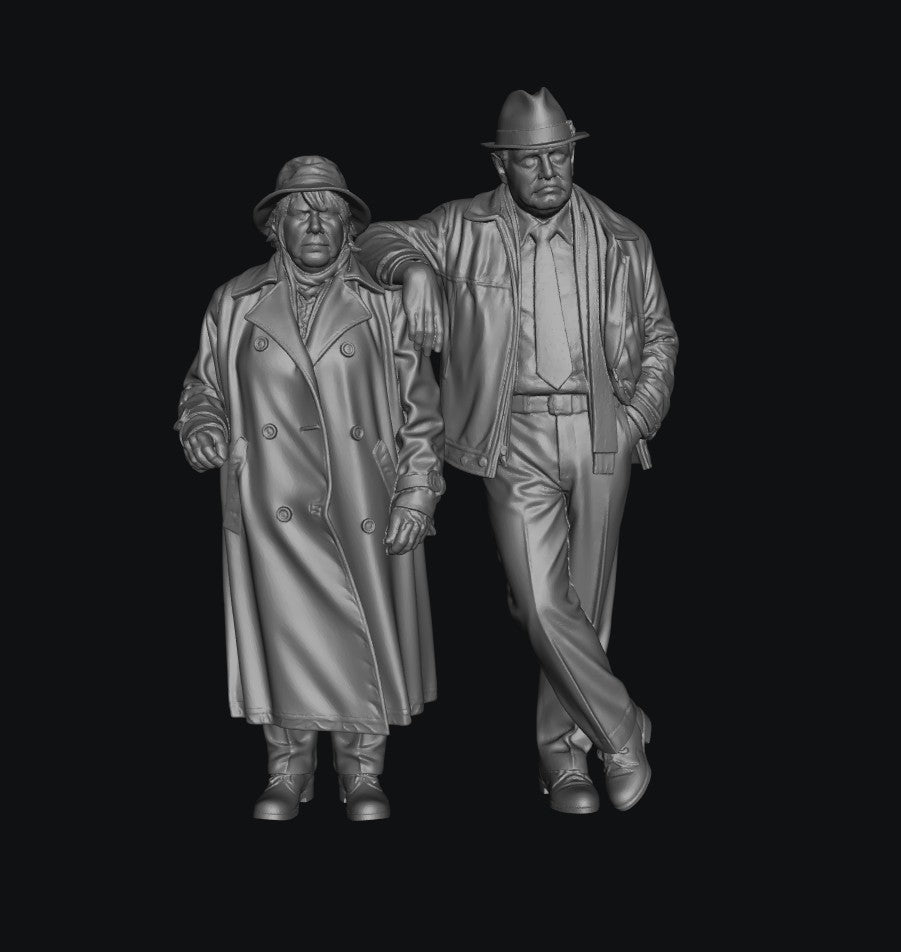 Painted-9313 Pensioner Couple