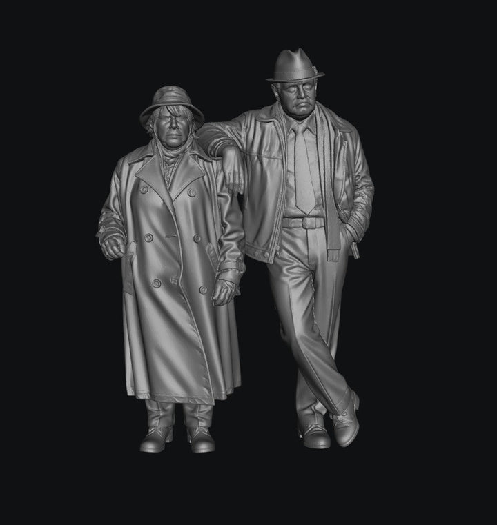 Painted-9313 Pensioner Couple