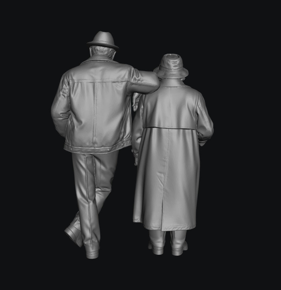 Painted-9313 Pensioner Couple