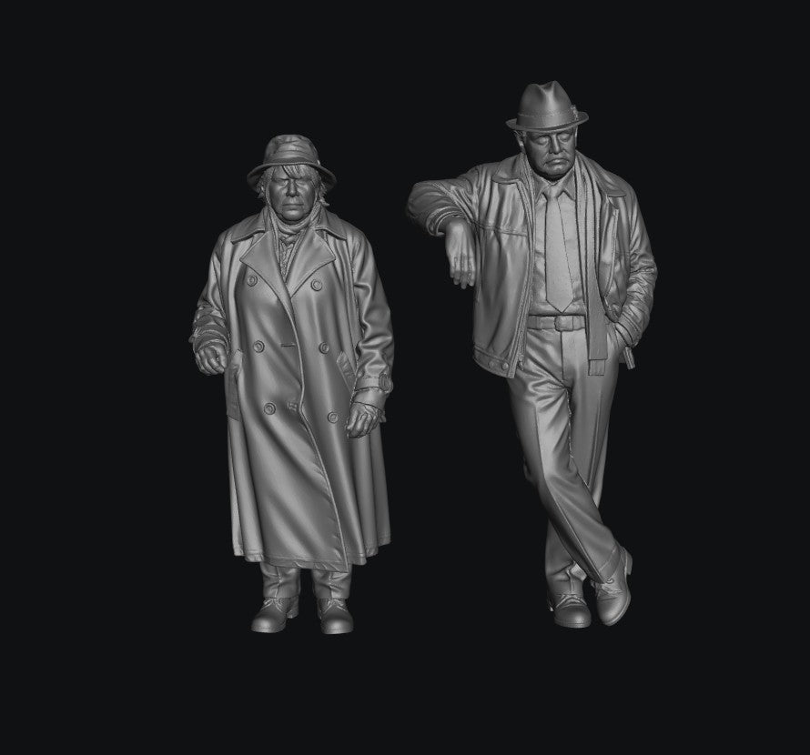 Painted-9313 Pensioner Couple