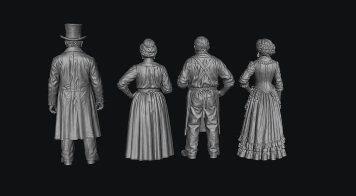 SW3335 American Wild  West Shop Keepers-Undertaker-Bar Girl
