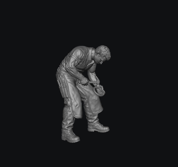 Painted-9506 Modern Male Farrier