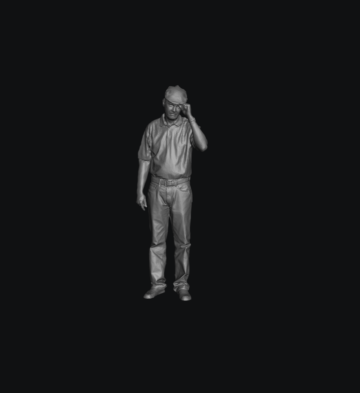 SMF071 Older Male Farmer With Cloth Cap