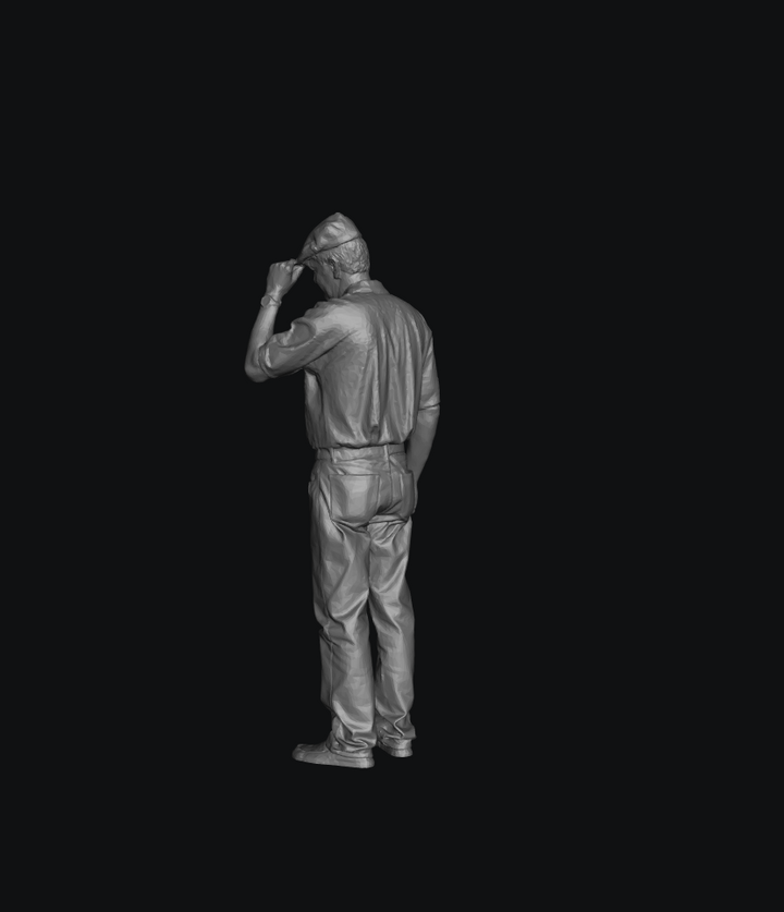 SMF071 Older Male Farmer With Cloth Cap