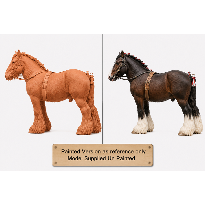 SWF004 Shire Horse C in Harness