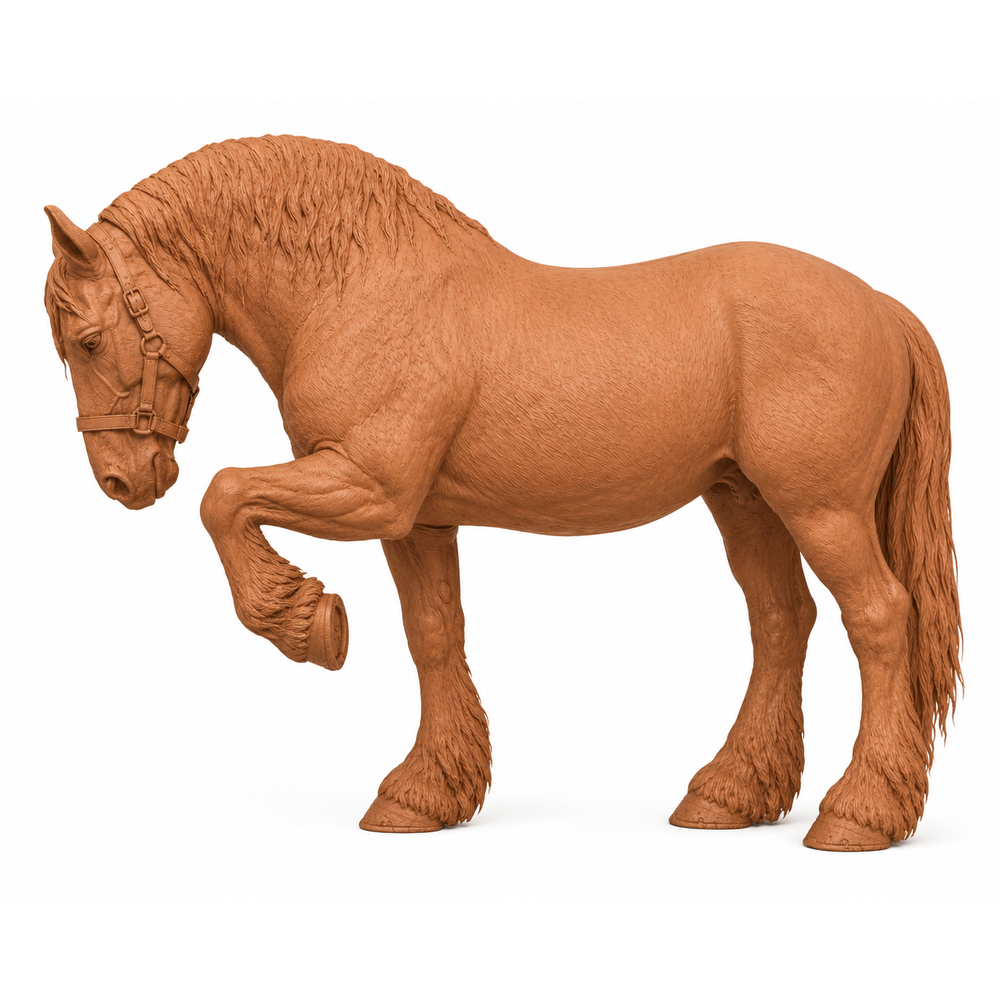 SWF004 Shire Horse D Front Foot Up