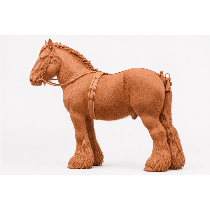 SWF004 Shire Horse C in Harness