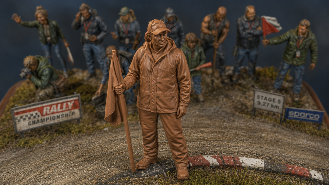Painted-012 - Trackside Rally Crew - The All-Weather Marshal (Female)