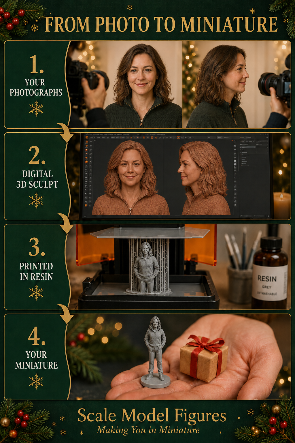 Christmas is Coming - Photo to 3D Figure - Create Your Own 3D Model