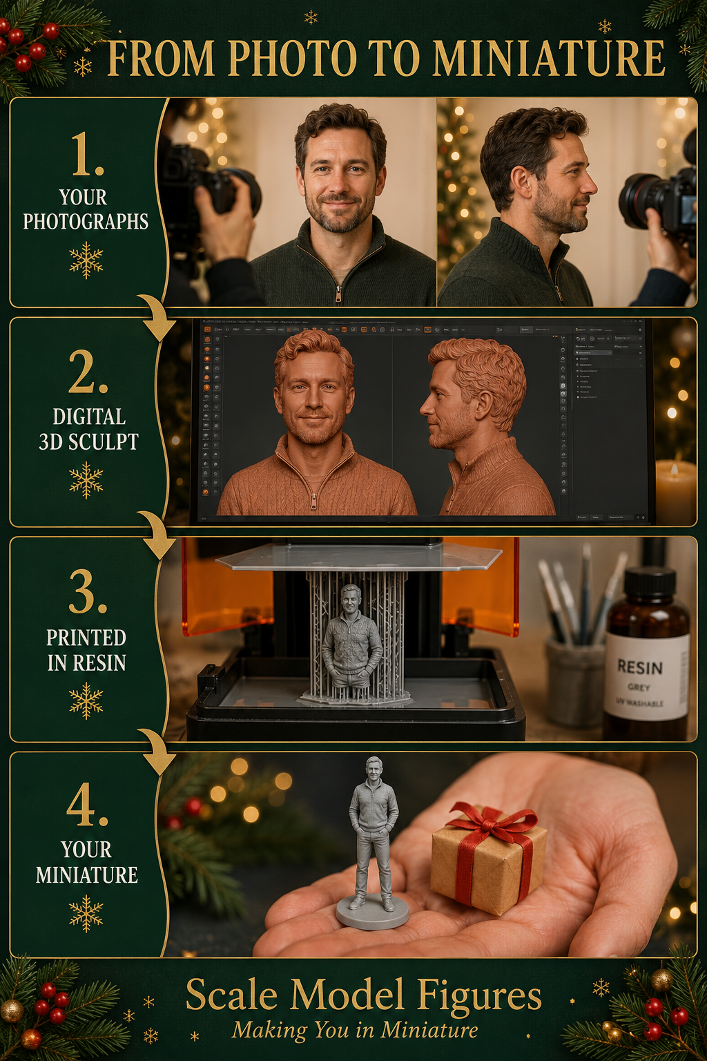Christmas is Coming - Photo to 3D Figure - Create Your Own 3D Model