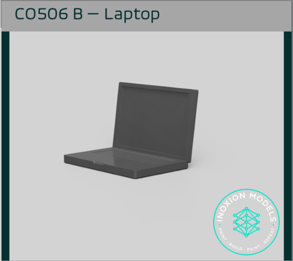 CO506 B – Laptop 1:32 Scale Scale Model