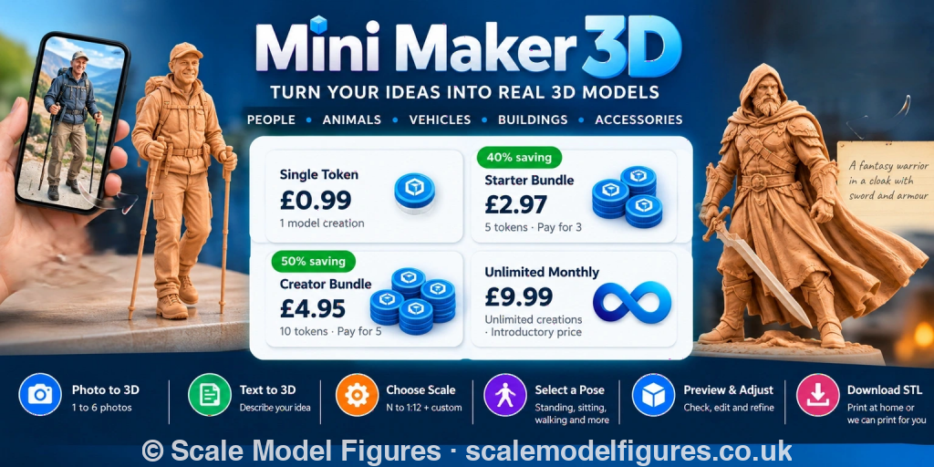 Mini Maker 3D | Photo to 3D Models &amp; Custom STL Files - Figure