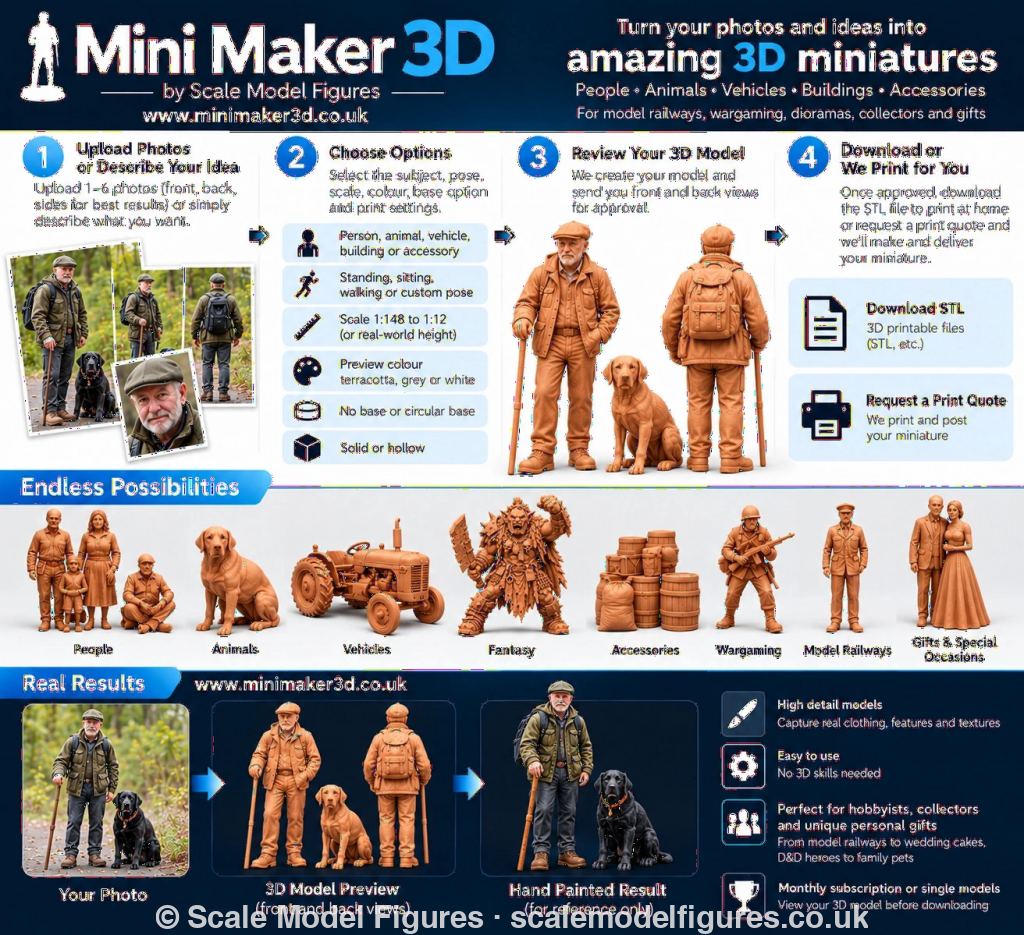 Mini Maker 3D | Photo to 3D Models &amp; Custom STL Files - Figure