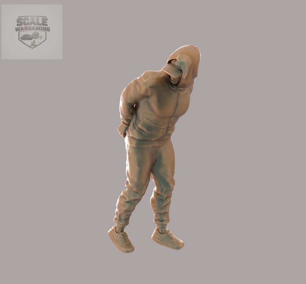 MM2068 Male in handcuffs wearing Hoodie Figure
