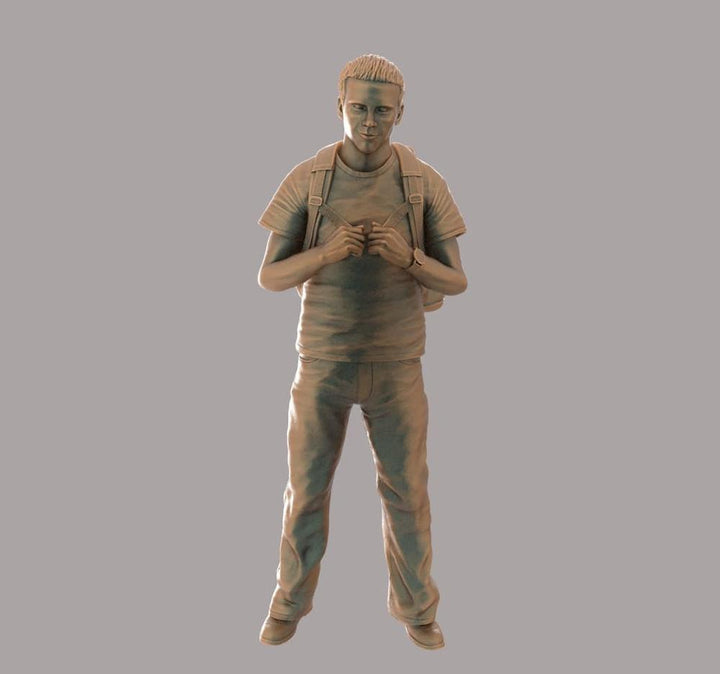 MM2070 Young Male with Rucksack Figure