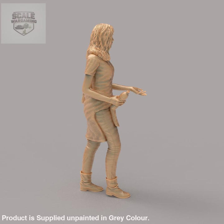 MM2092 Girl Walking with bottle water Figure