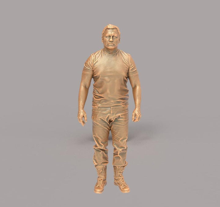 132s-0102 Male Farmer Figure