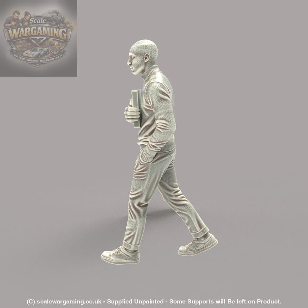 MM4188 Bald Male Walking Figure