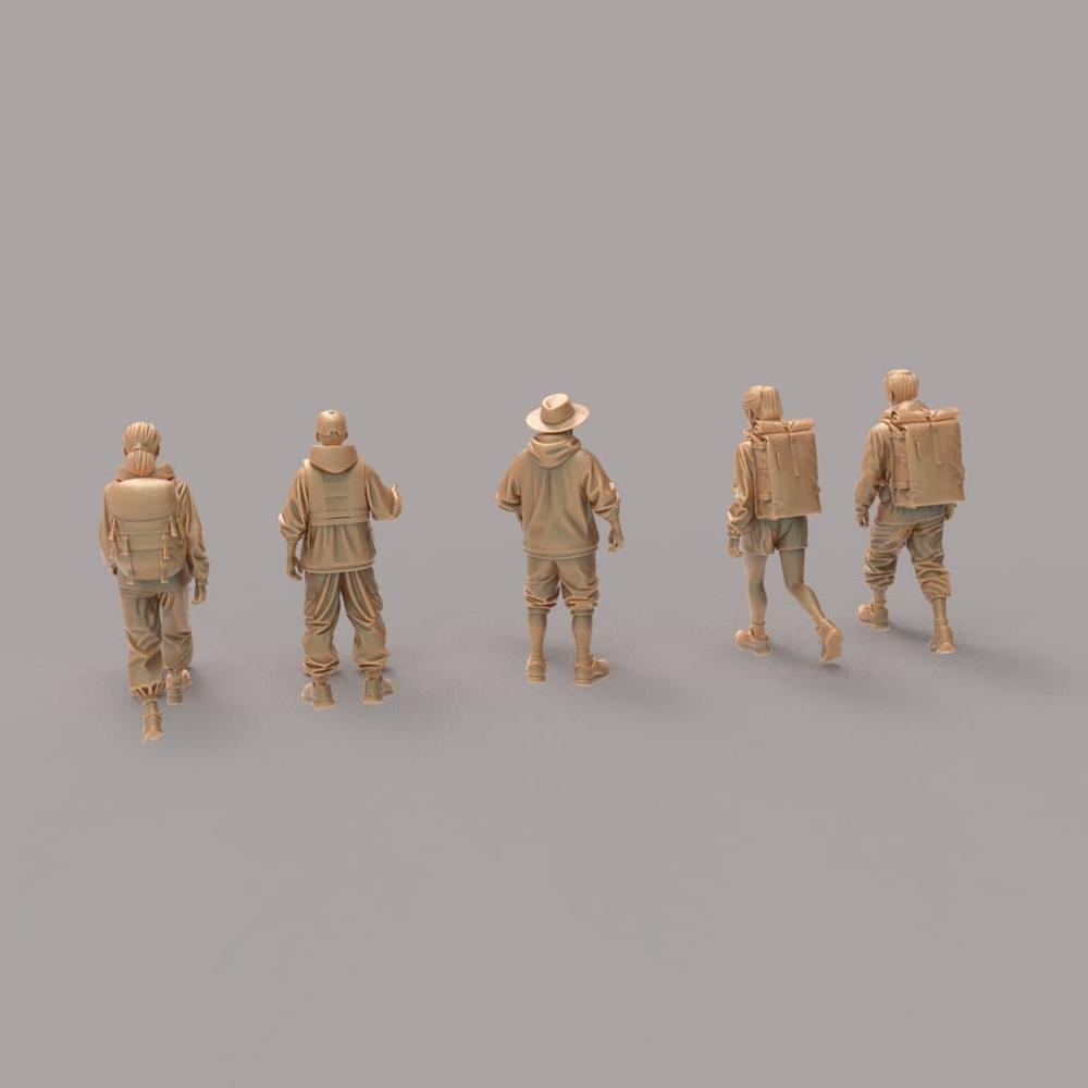 MM4197 Camping Hikers Group Figure