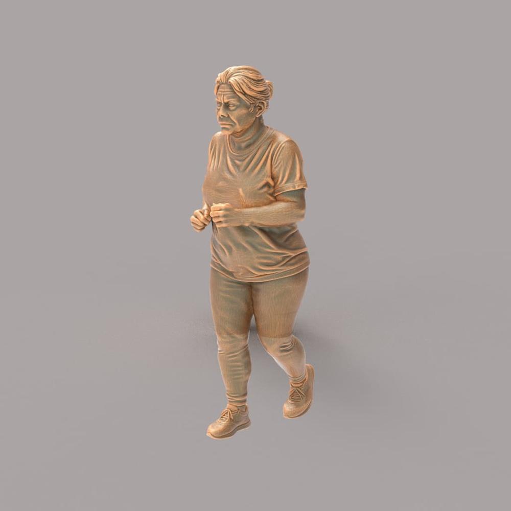 MM4201 Older Female Jogging Figure