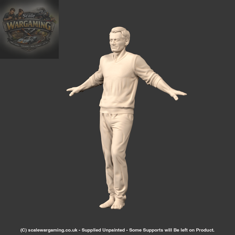MM4248 Male arms out leaning backwards - Figure