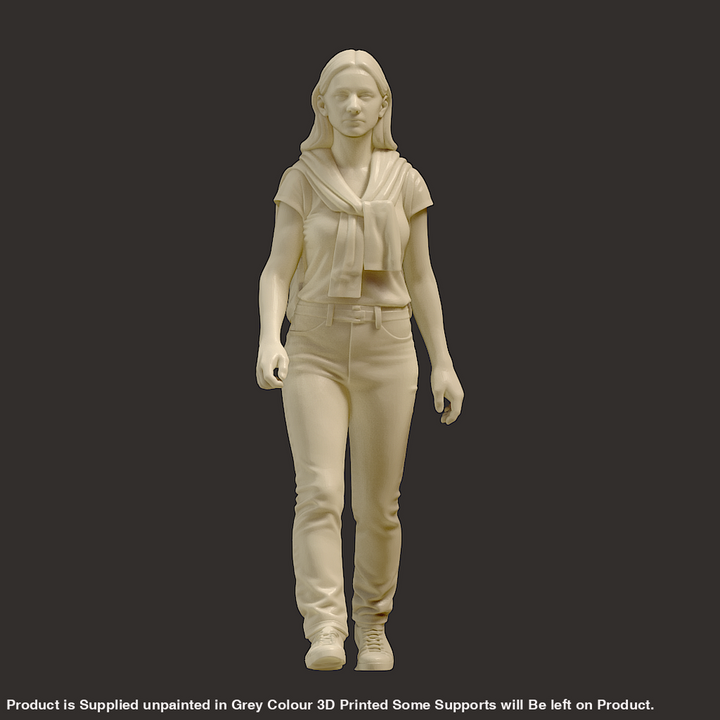 MM4273 Female Walking with Backpack Figure