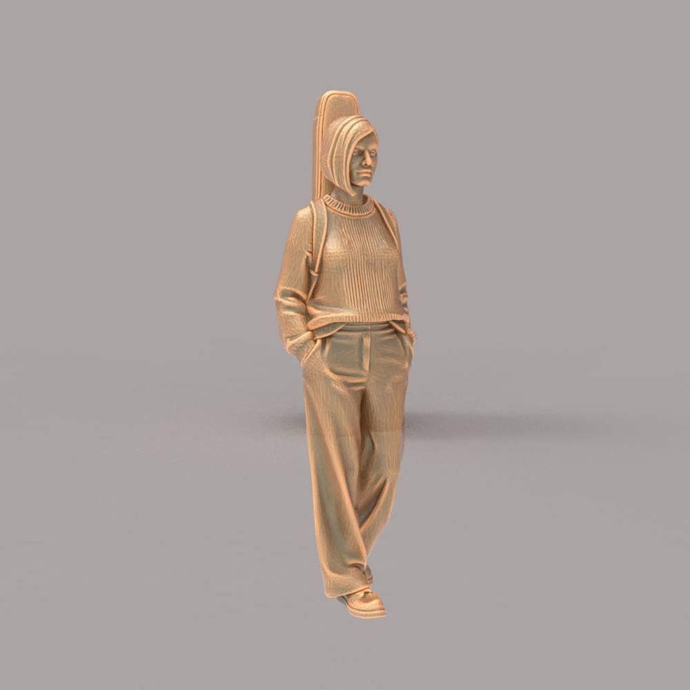 MM4275 Female with guitar Figure