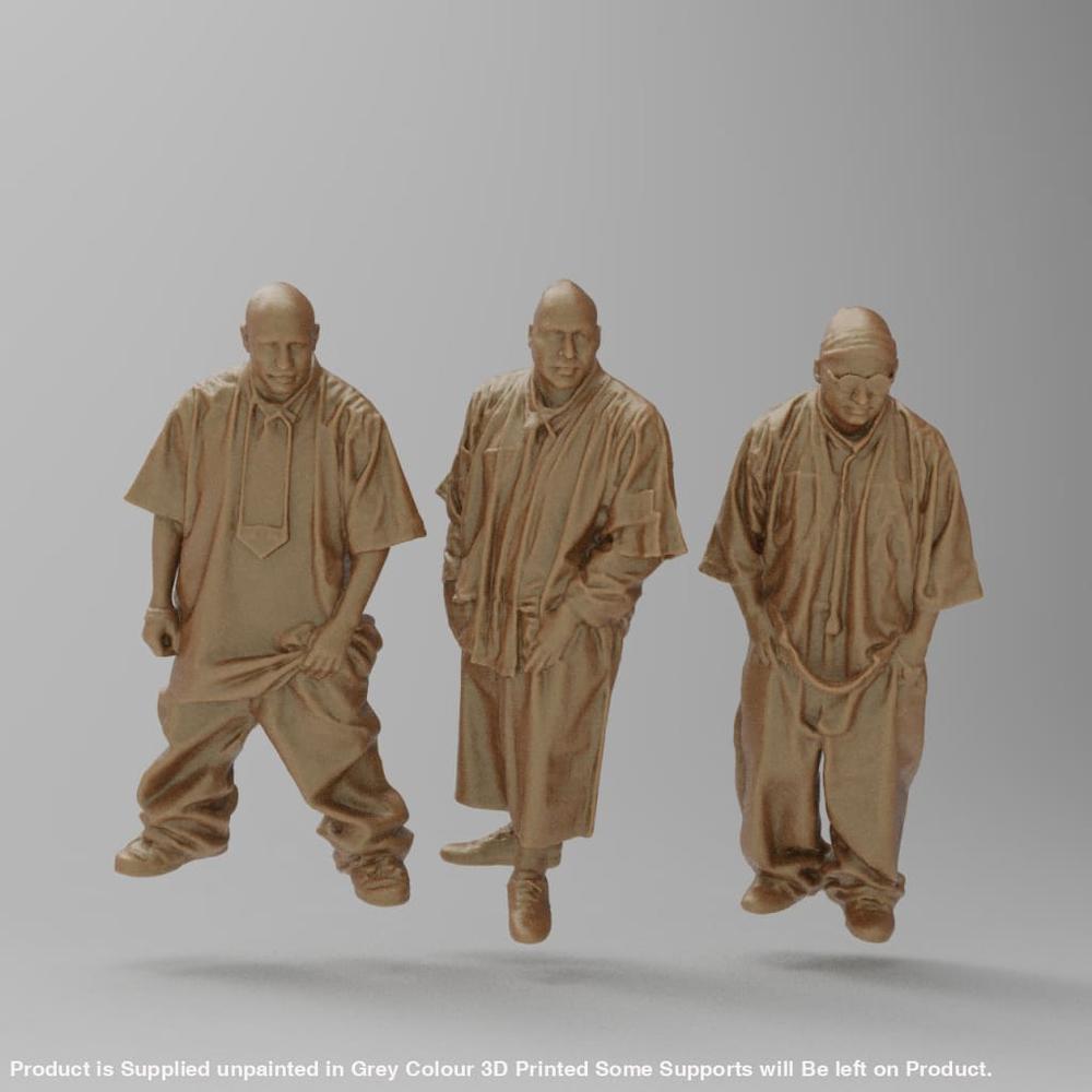 MM4321 3 Hip Hop Guys Figure