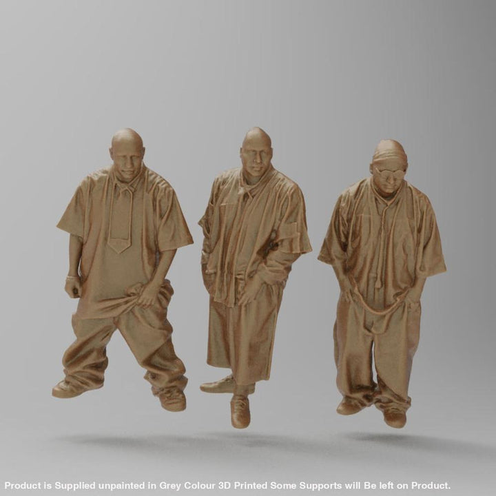 MM4321 3 Hip Hop Guys Figure