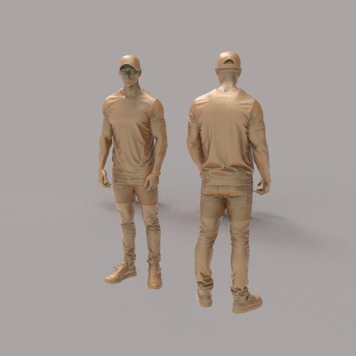 MM4327 2 Males Chatting Figure
