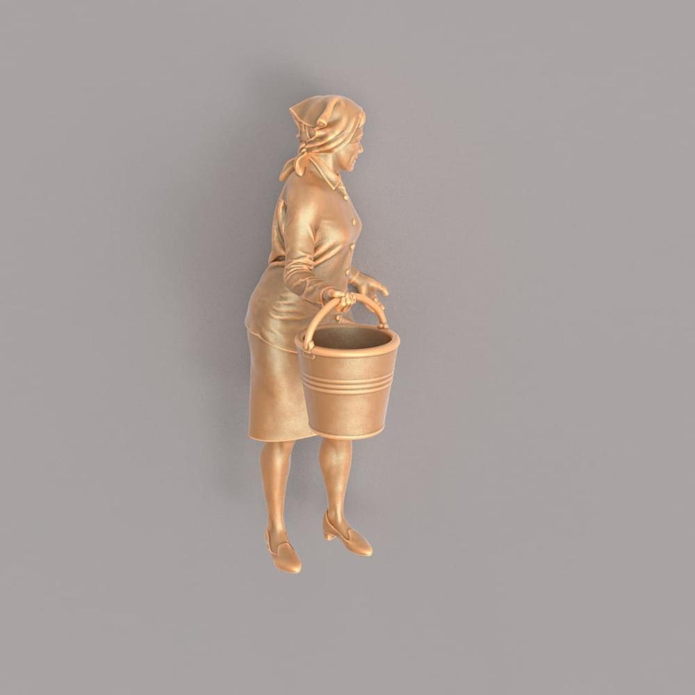 MM558 1940’s Style Lady with Bucket Figure