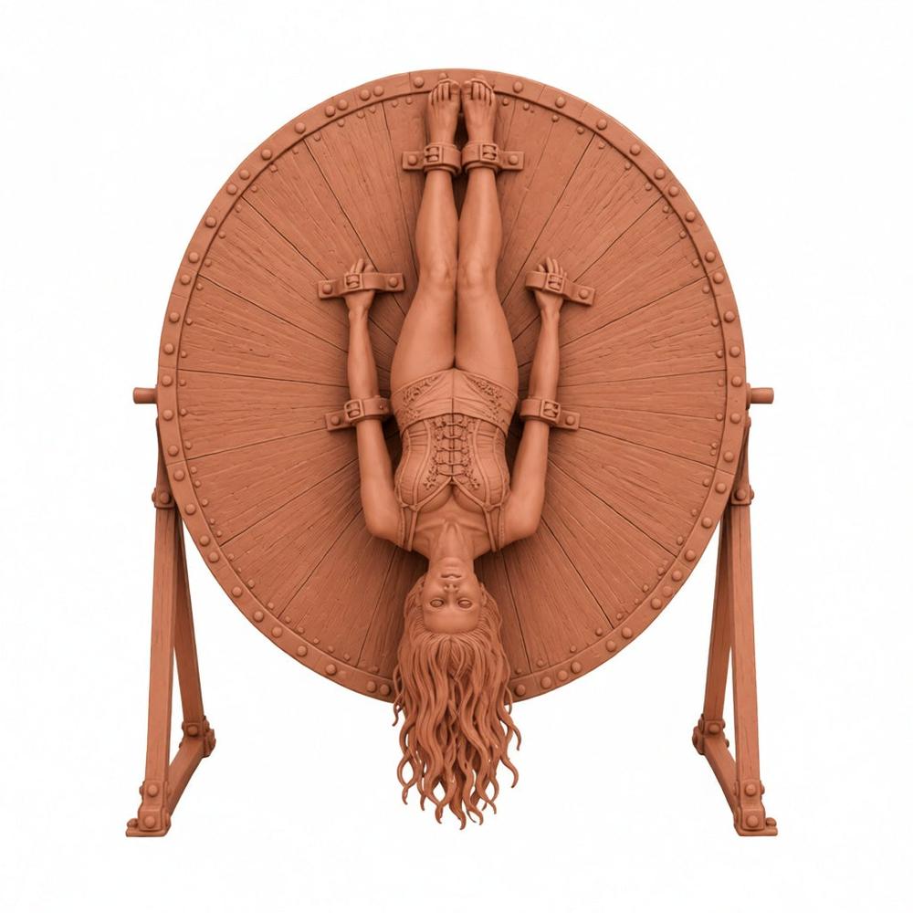 SW9500 Circus Female on knife Throwing Wheel