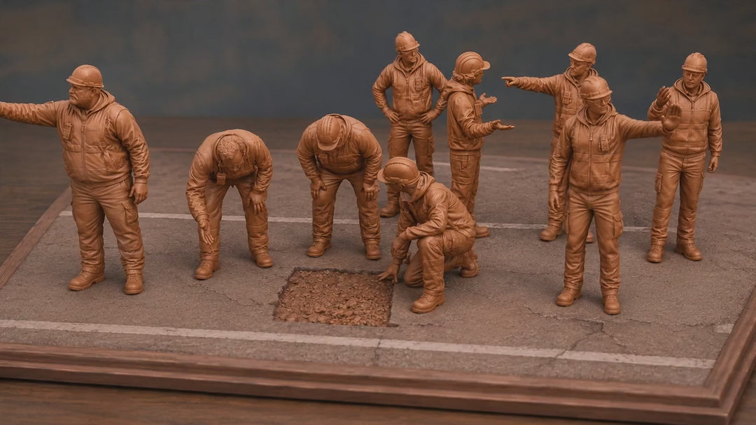 SW9305 Modern Road Workers - 3