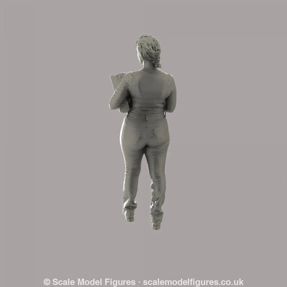 MM1147 Office girl with files Figure