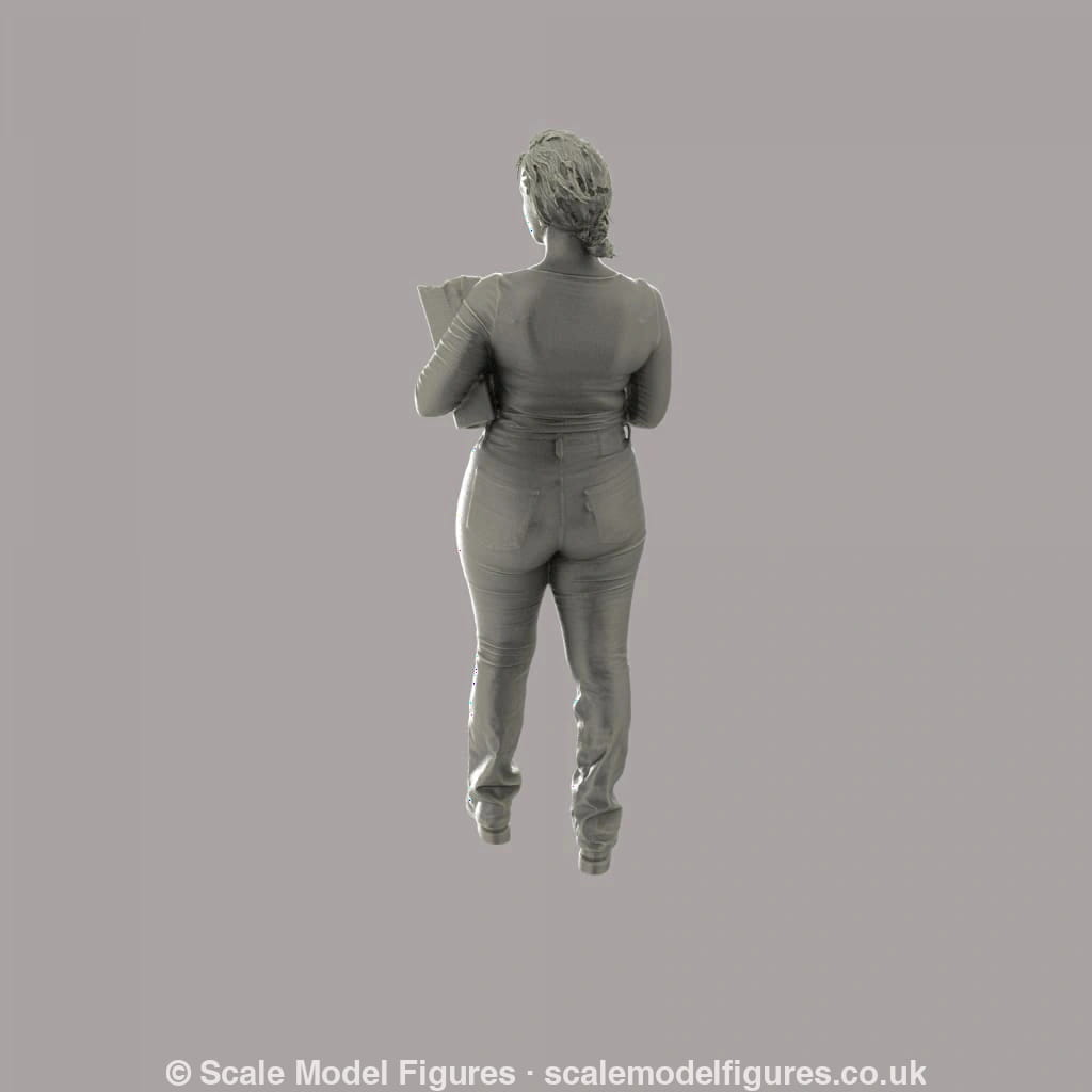 MM1147 Office girl with files Figure